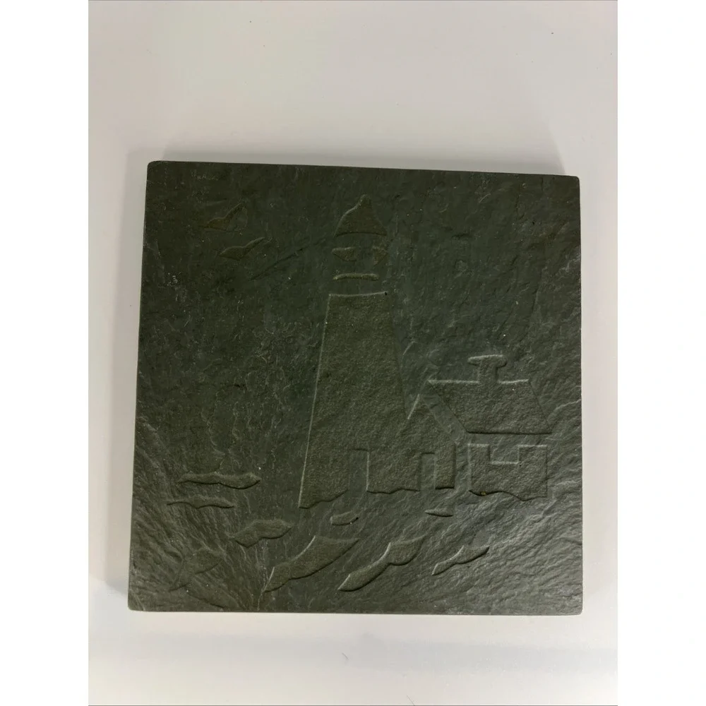 Slate Lighthouse Trivet 5.75